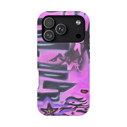 MagSafe "neon nights" airbrush iPhone case