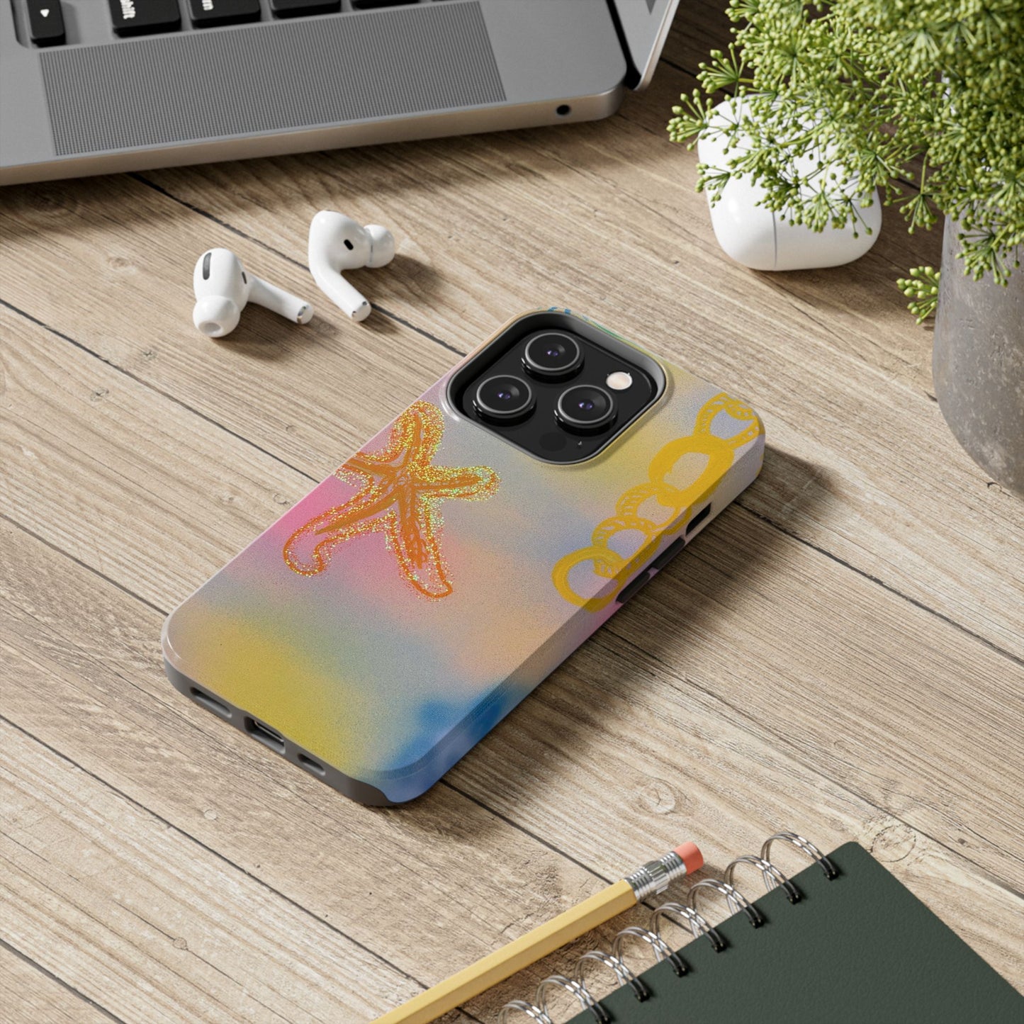 "sweet starfish" airbrush iPhone case