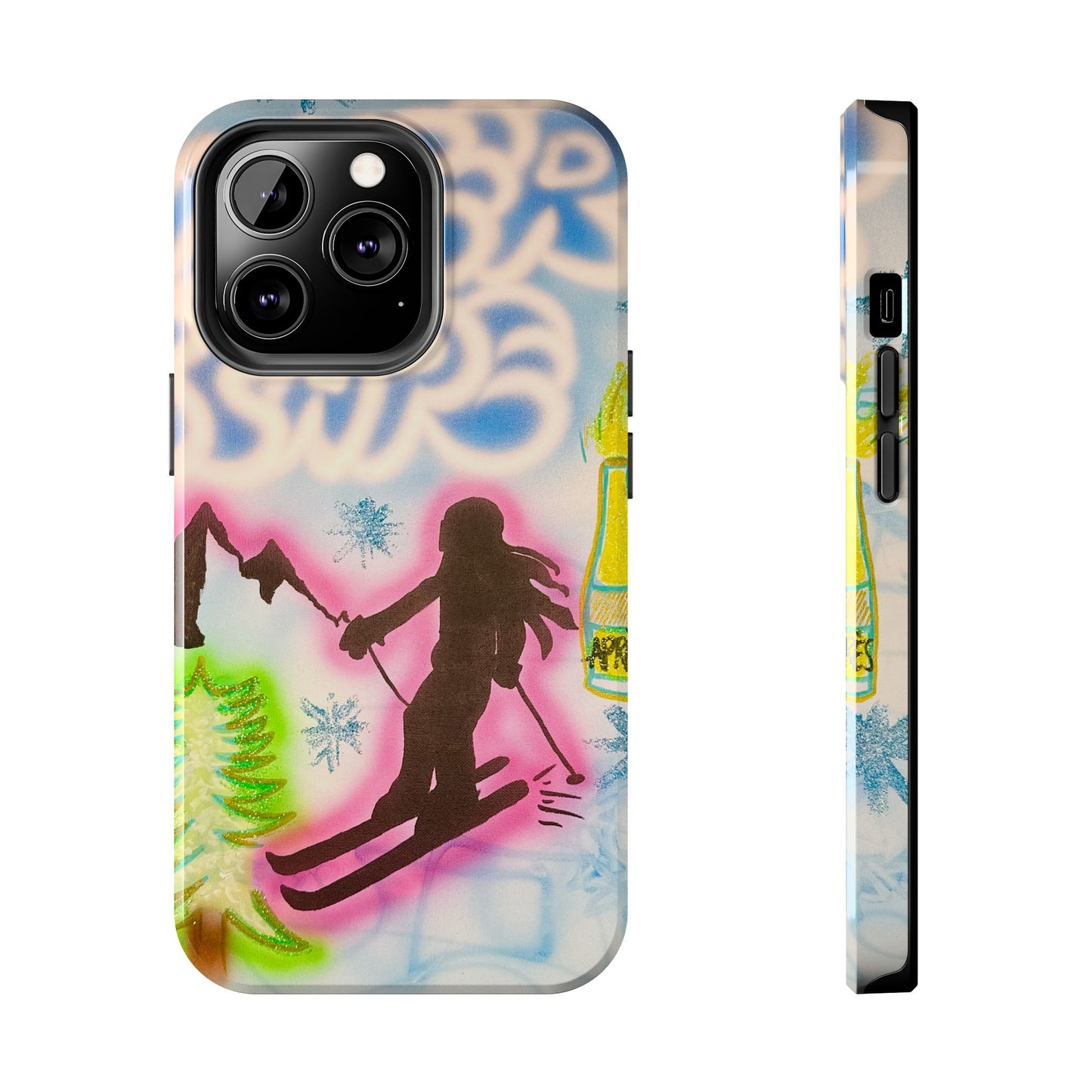 "winter escape" airbrush iPhone case