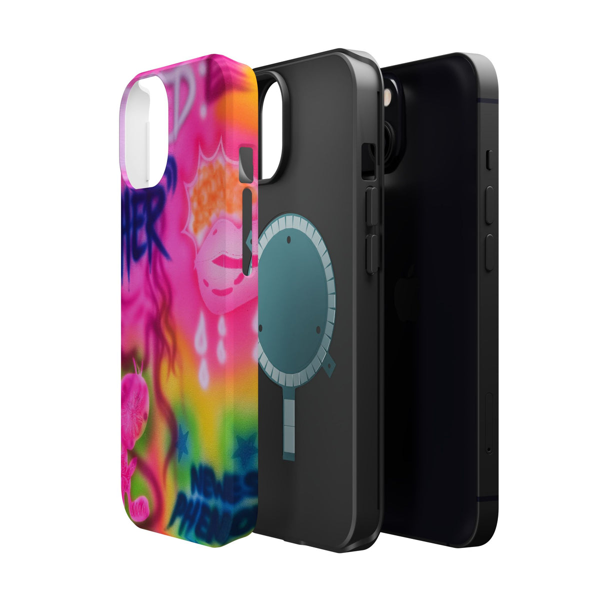 MagSafe "wanted" airbrush iPhone case