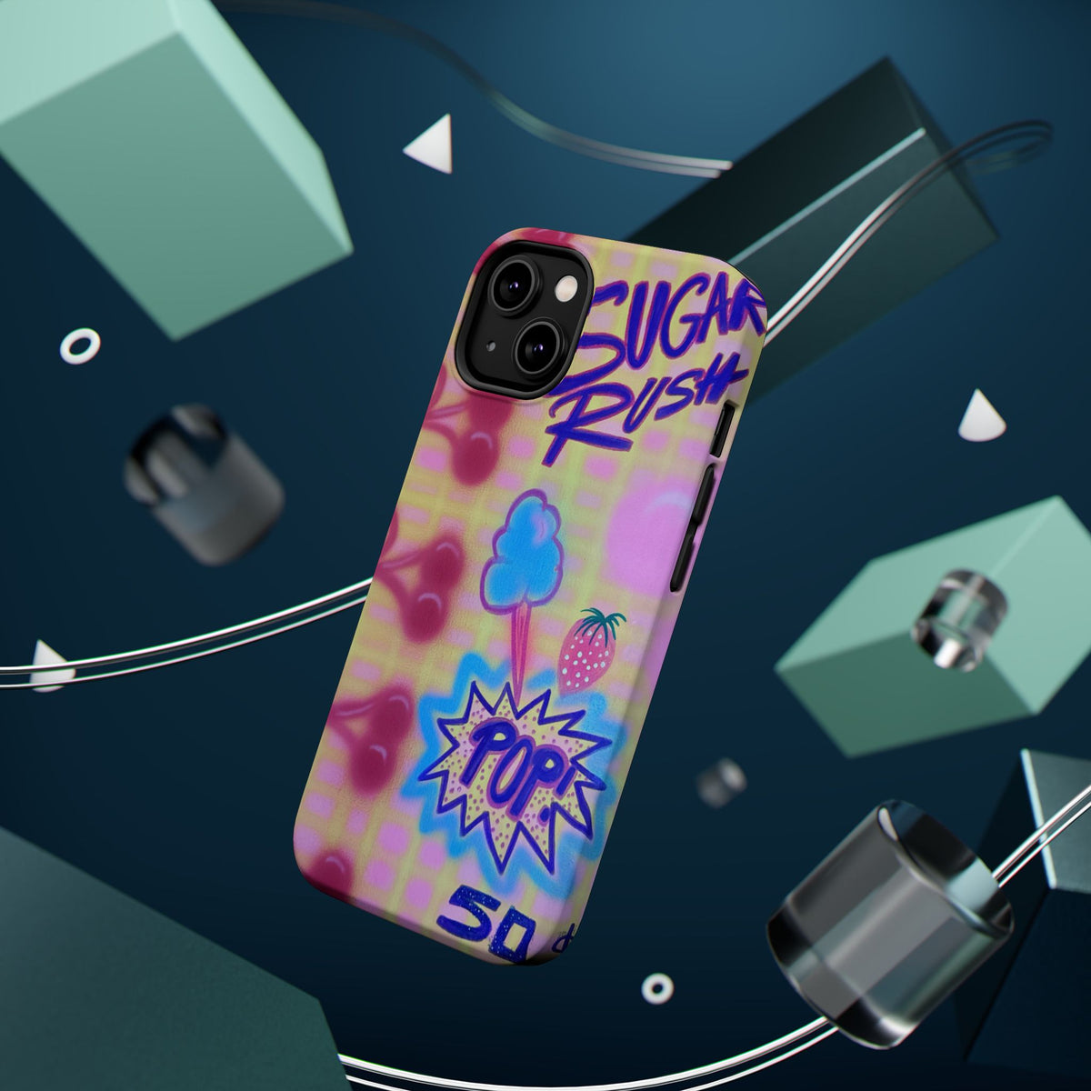 MagSafe "sugar rush" airbrush iPhone case