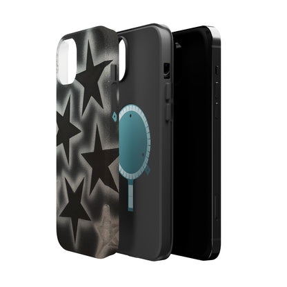 MagSafe "chrome stars" airbrush iPhone case