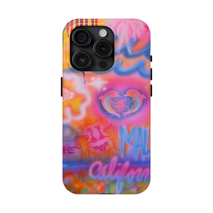"mornings in malibu" airbrush iPhone case