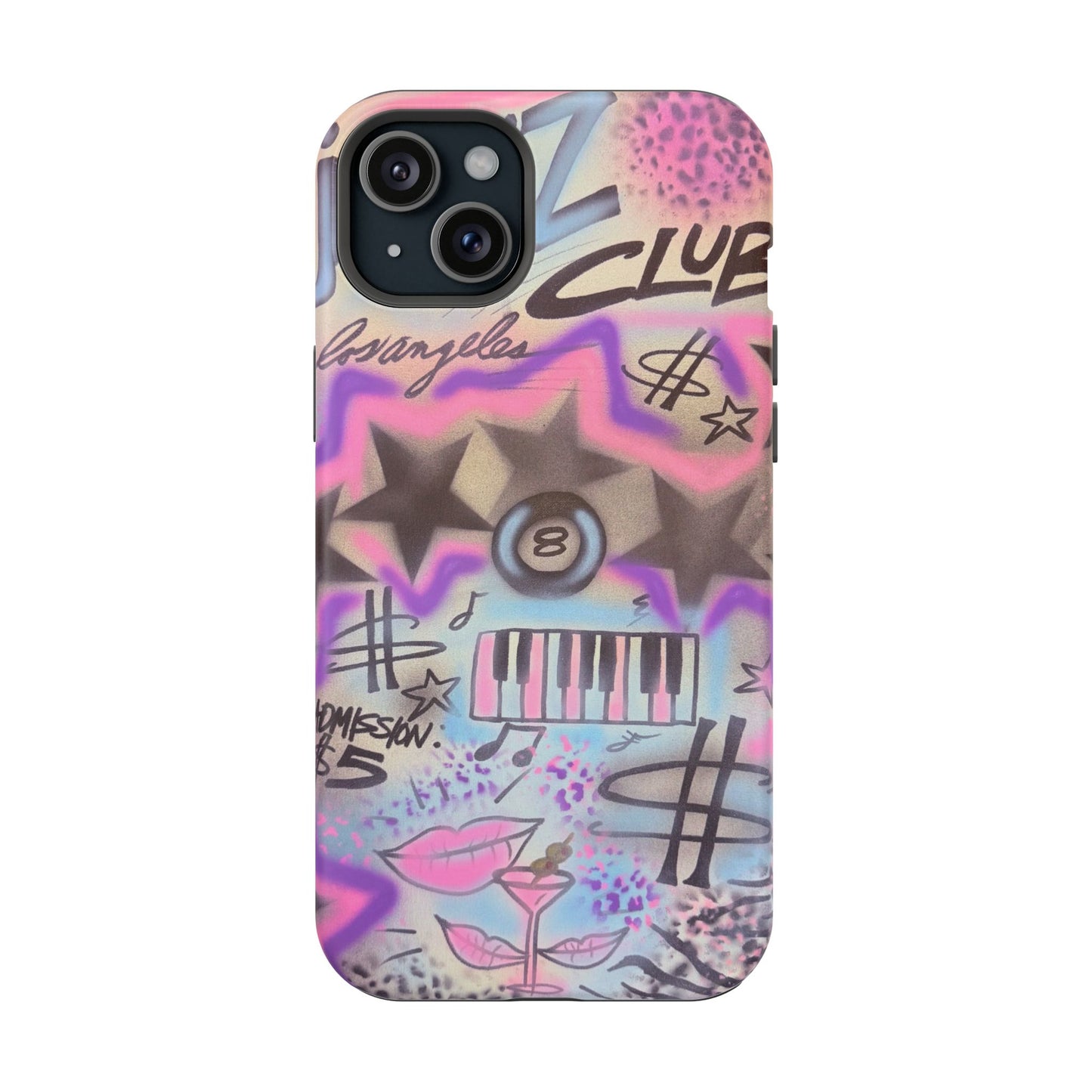 MagSafe "jazz club" airbrush iPhone case