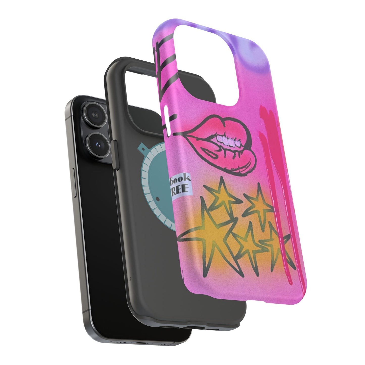 MagSafe "star drip" airbrush iPhone case