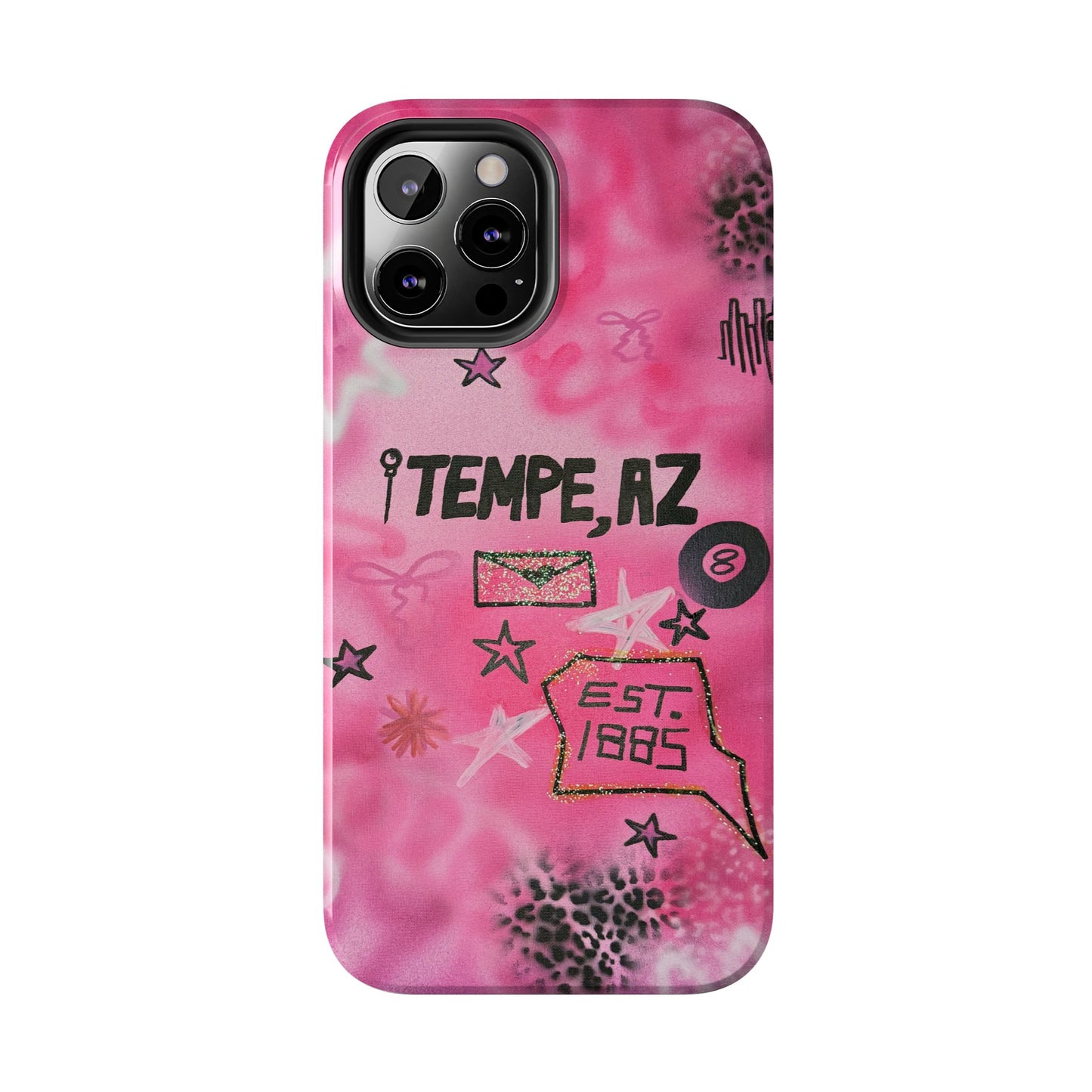 "tempe, az pt. 2" airbrush iPhone case