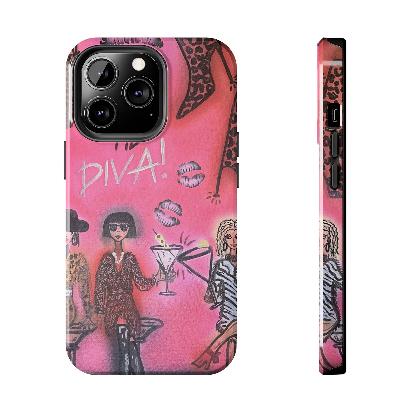 "party diva" airbrush iPhone case