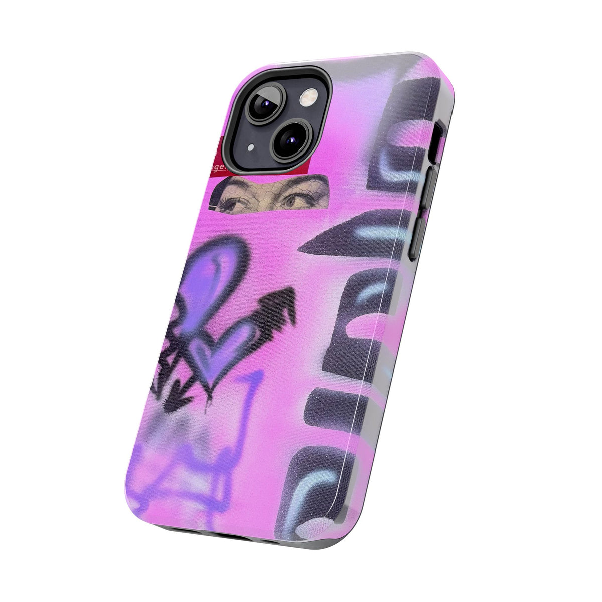 "Lila Prinzessin" Airbrush iPhone Hülle