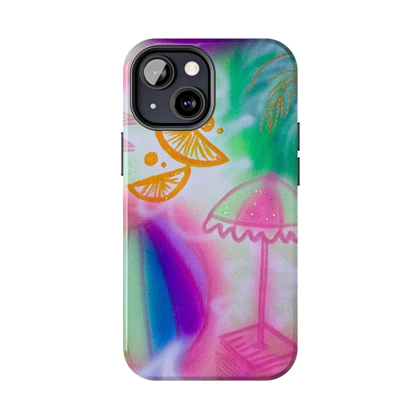 "on the beach" airbrush iPhone case