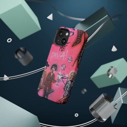 MagSafe "party diva" airbrush iPhone case