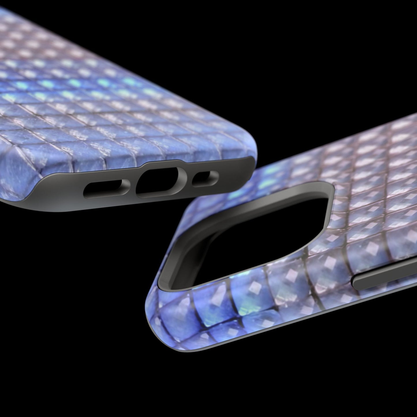MagSafe "blue studs" airbrush iPhone case