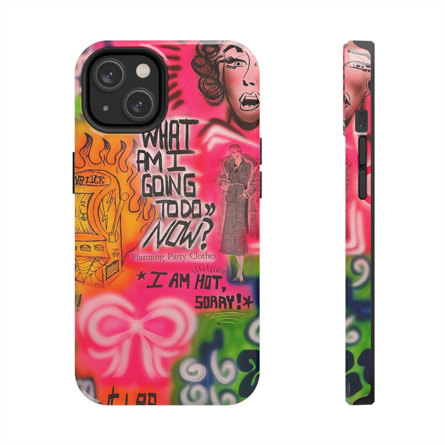 "out of luck" airbrush iPhone case