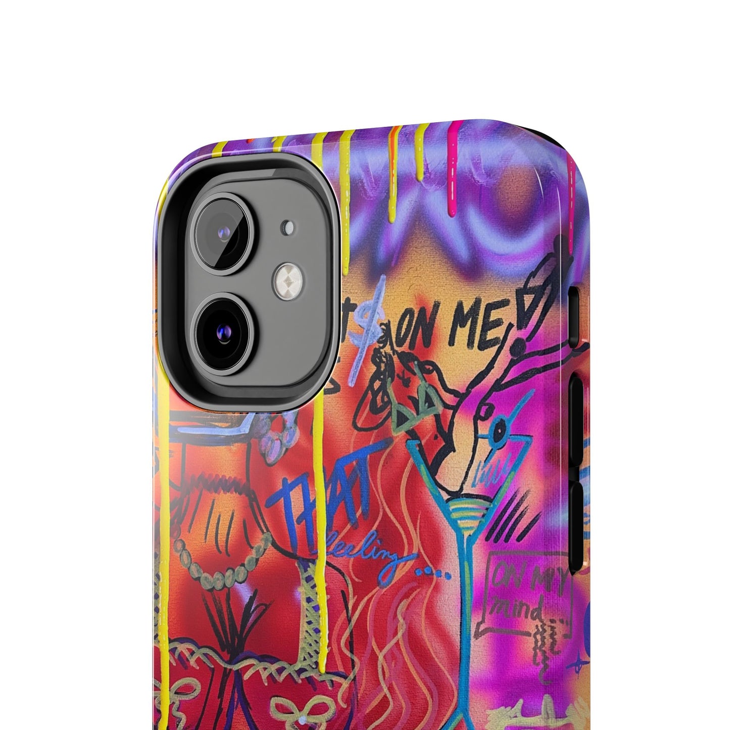 "shots on me" airbrush iPhone case