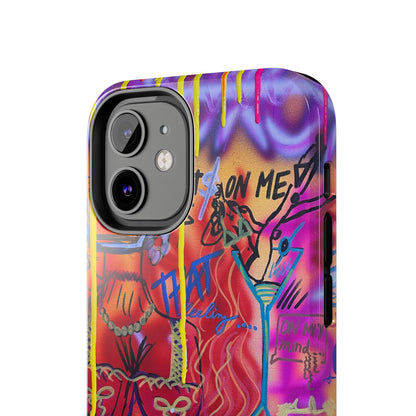 "shots on me" airbrush iPhone case