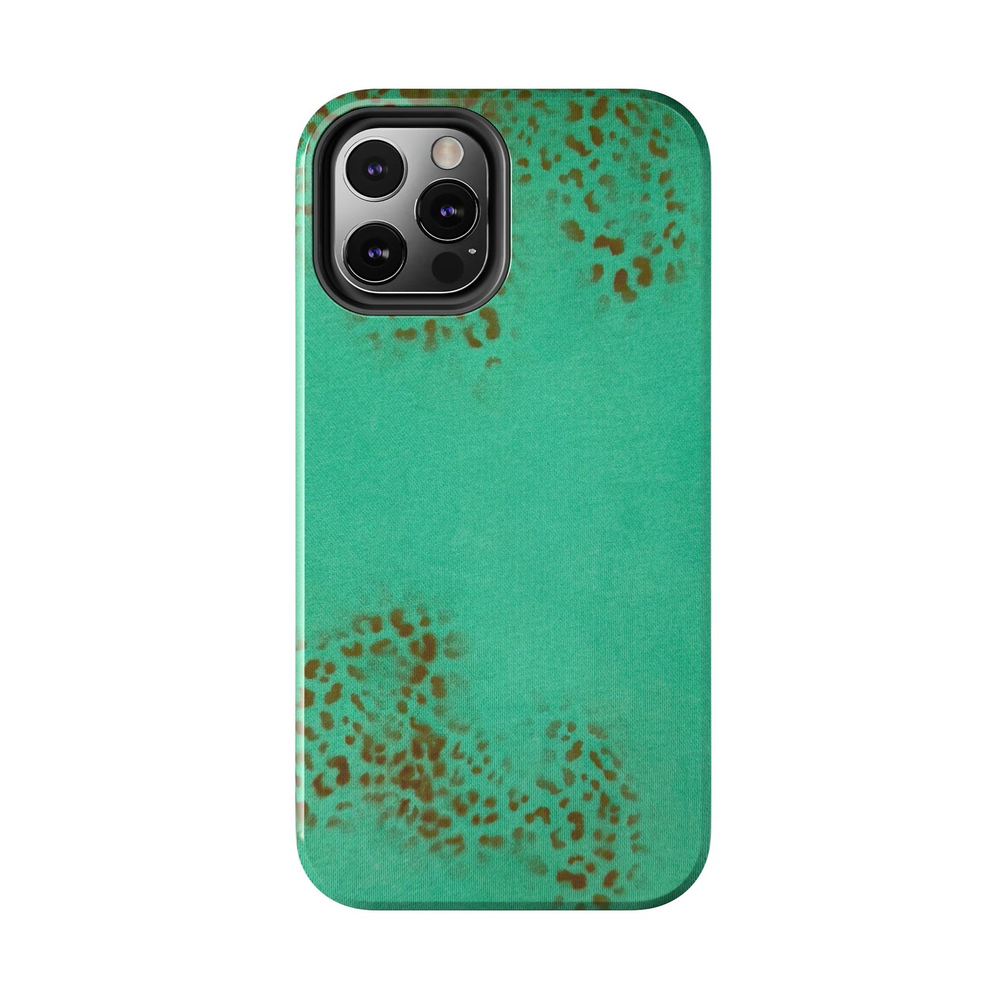 "teal cheetah" airbrush iPhone case