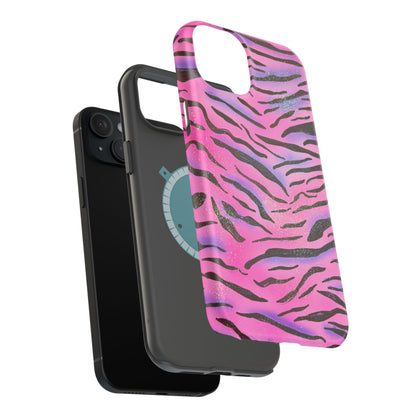 MagSafe "glitter zebra" airbrush iPhone case