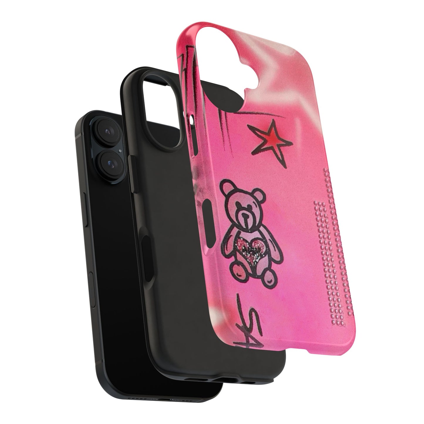 "teddy bear" airbrush iPhone case
