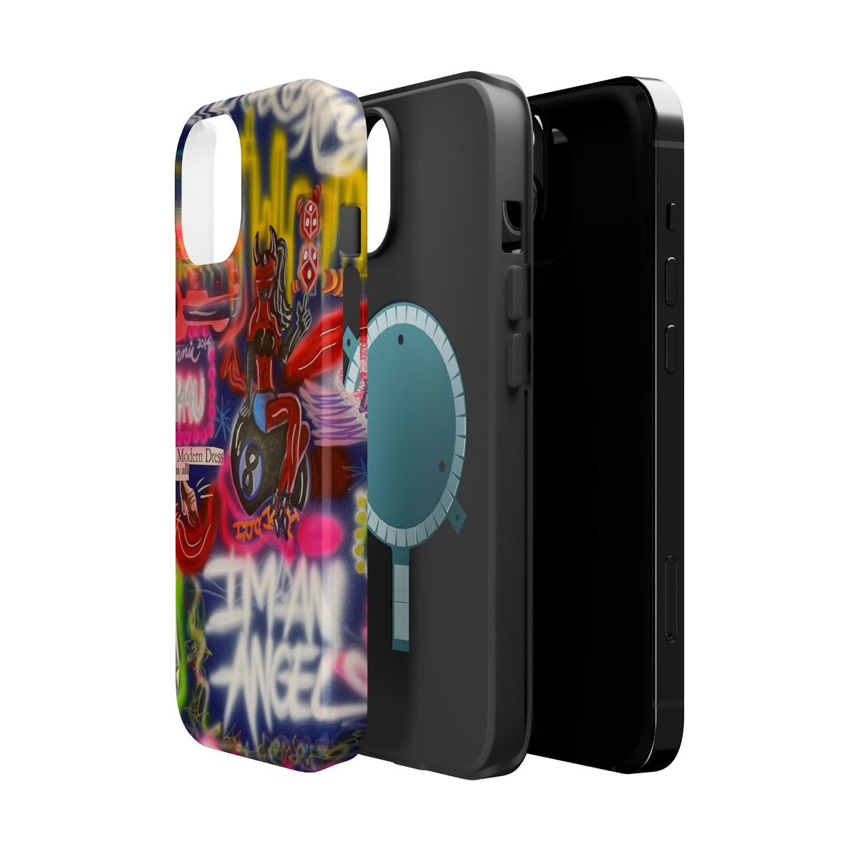 MagSafe "im an angel" airbrush iPhone case