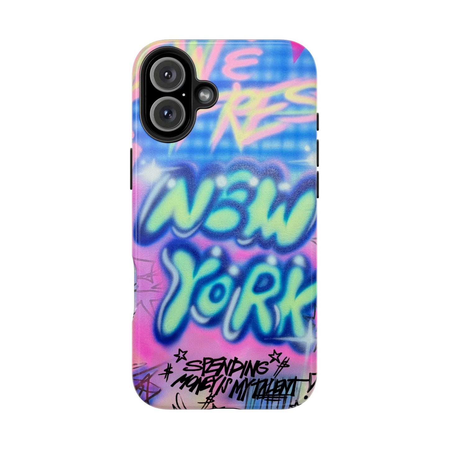 "spending money is my talent" airbrush iPhone case