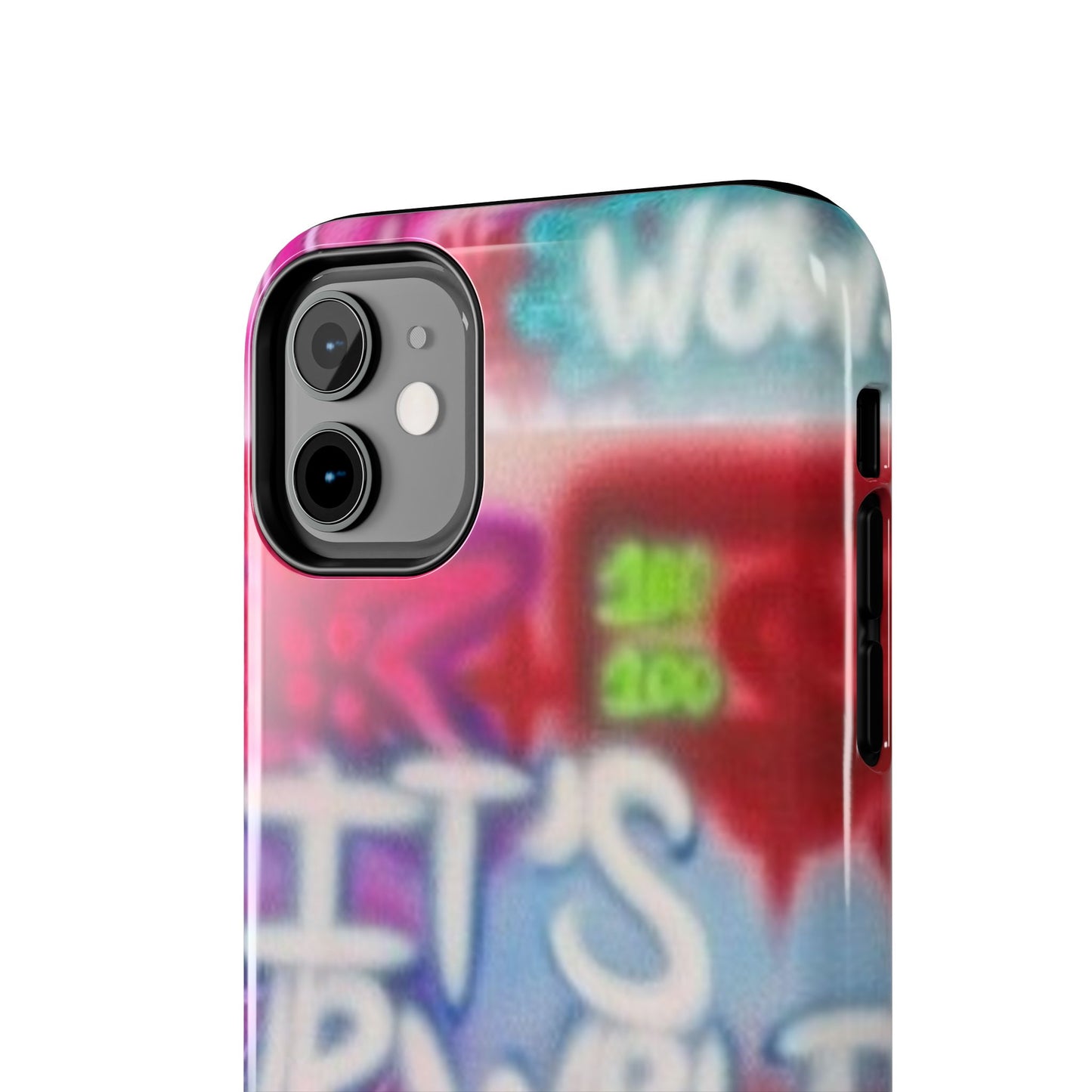 "it's ur WRLD" airbrush iPhone case
