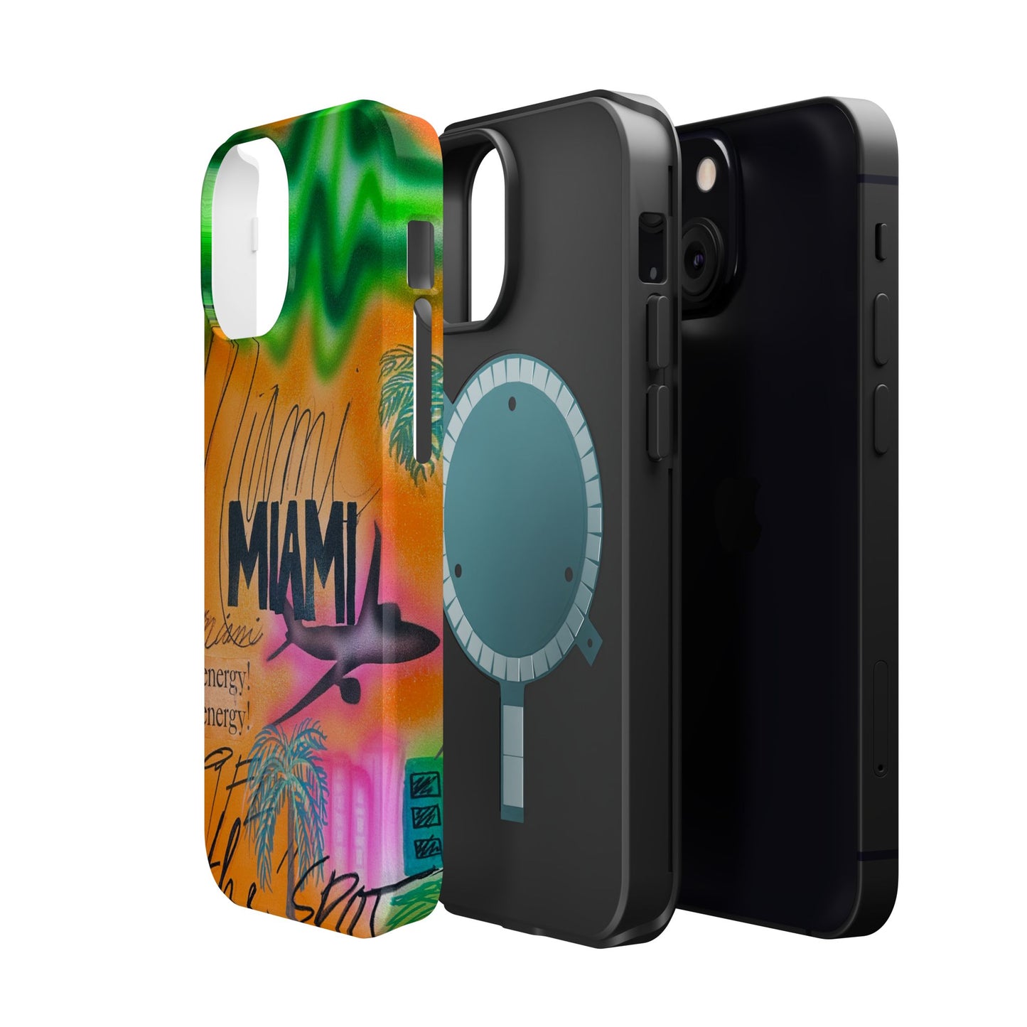MagSafe "miami, fl" Airbrush iPhone Hülle