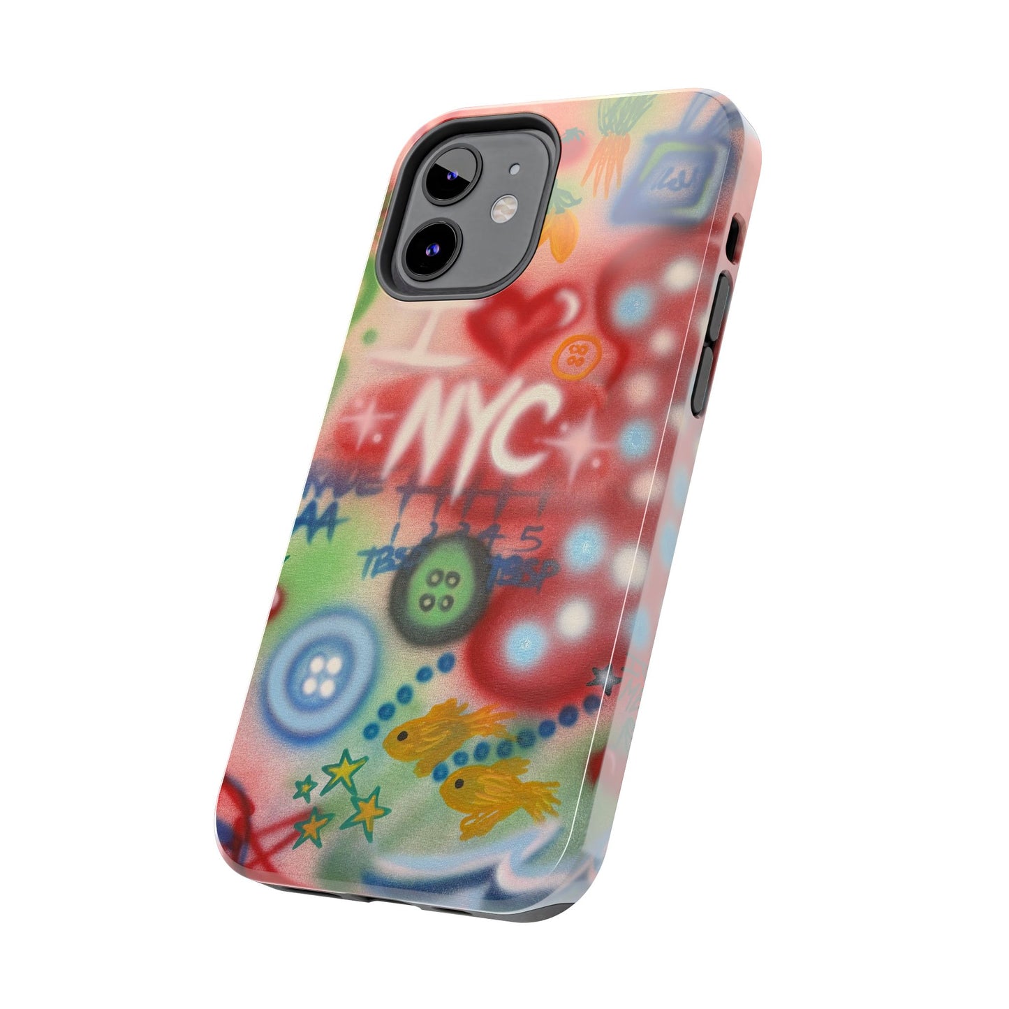 "i <3 NYC" airbrush iPhone case