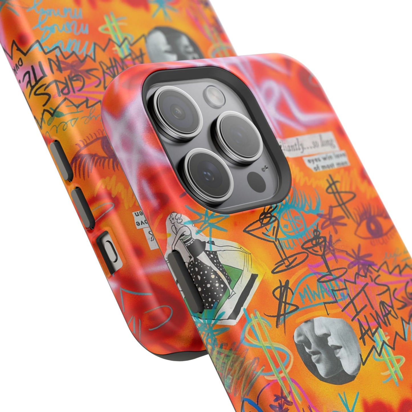 MagSafe „reich, jung, heiß“ Airbrush iPhone Hülle