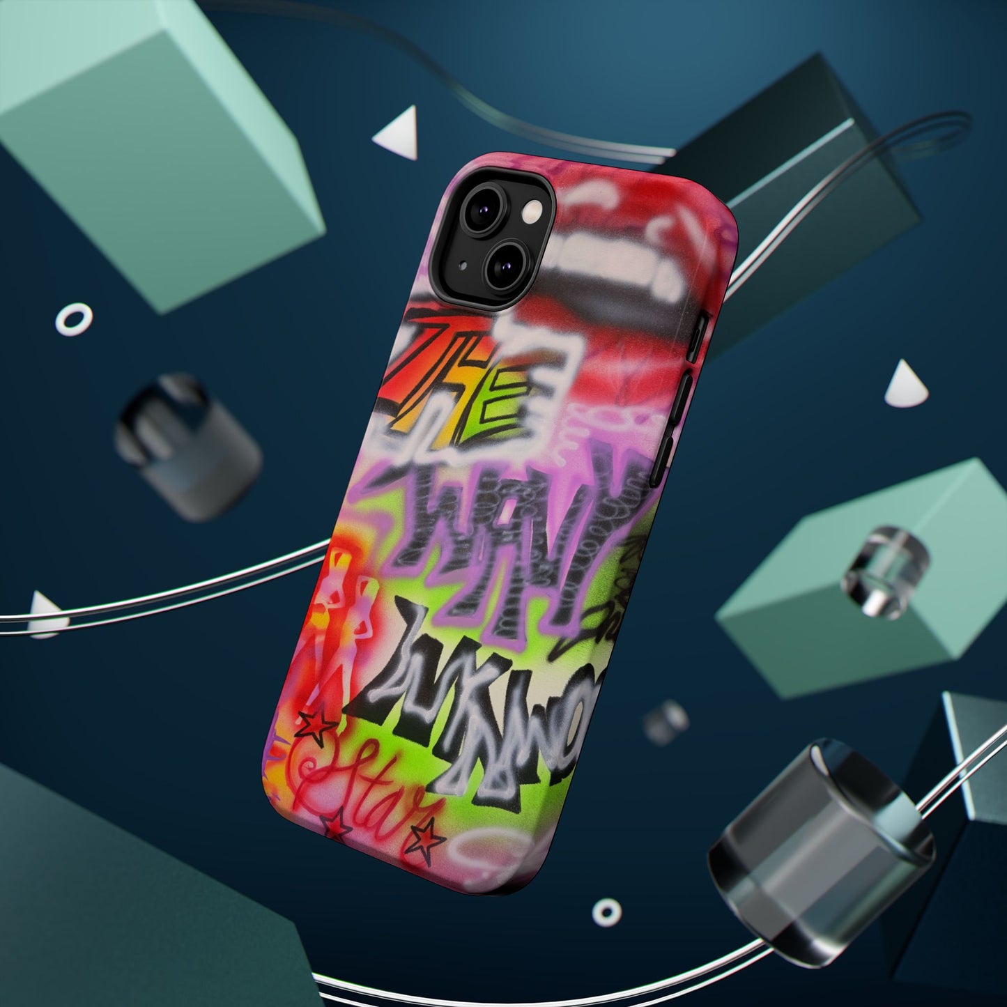 MagSafe "wynwood gold" airbrush iPhone case