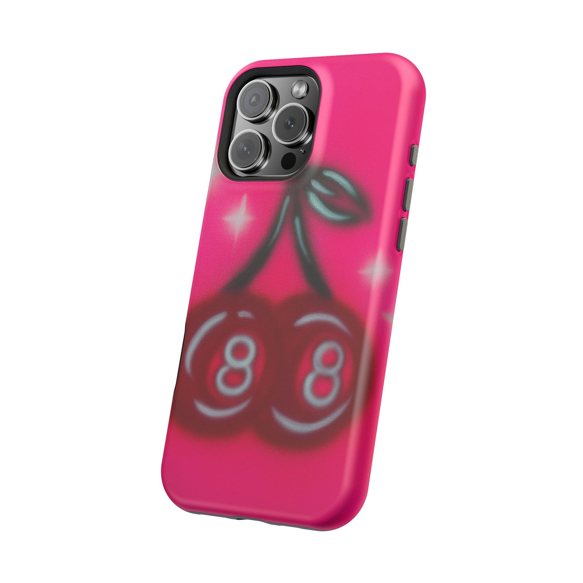 MagSafe "cherry 8ball" airbrush iPhone case