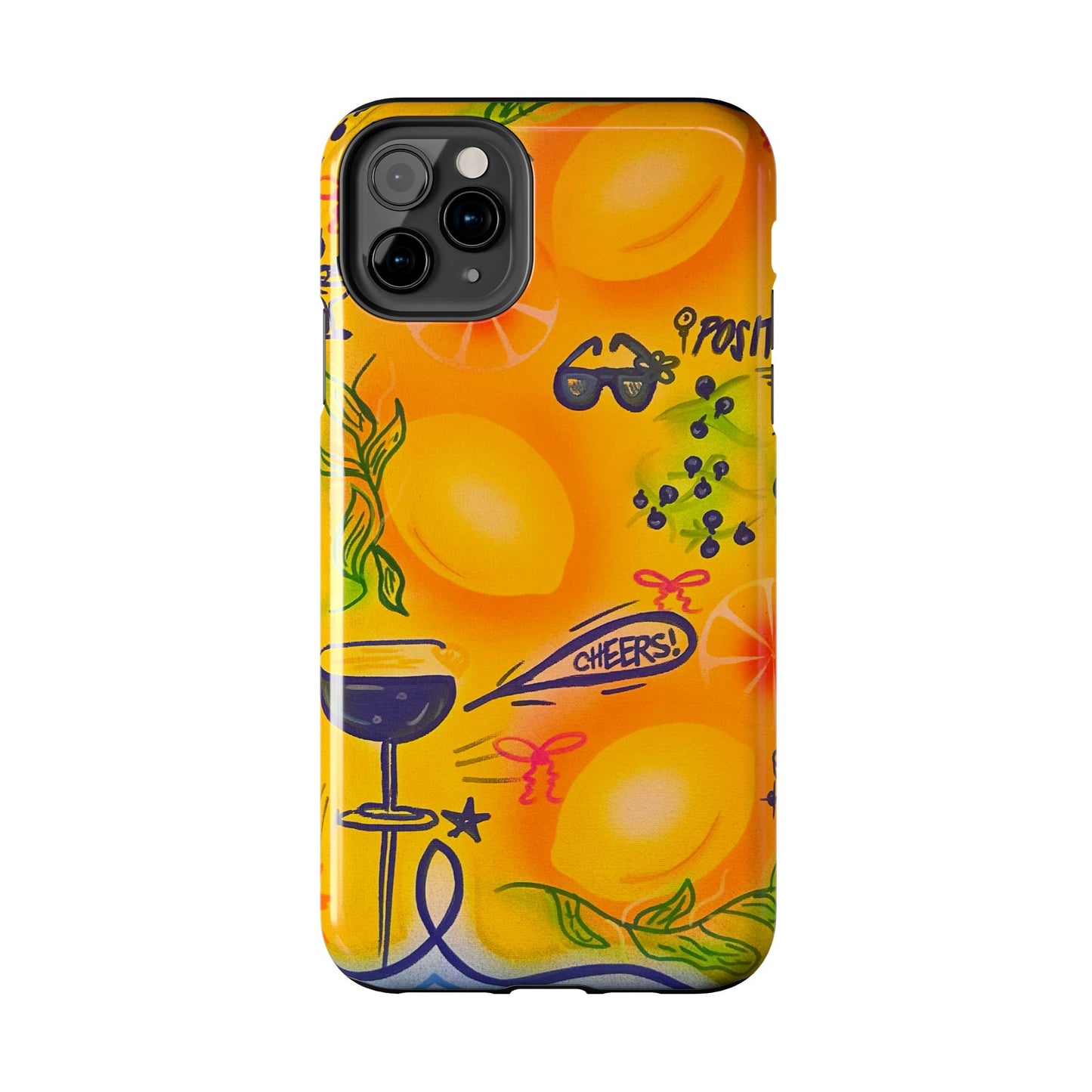 "citrus coastline" airbrush iPhone case