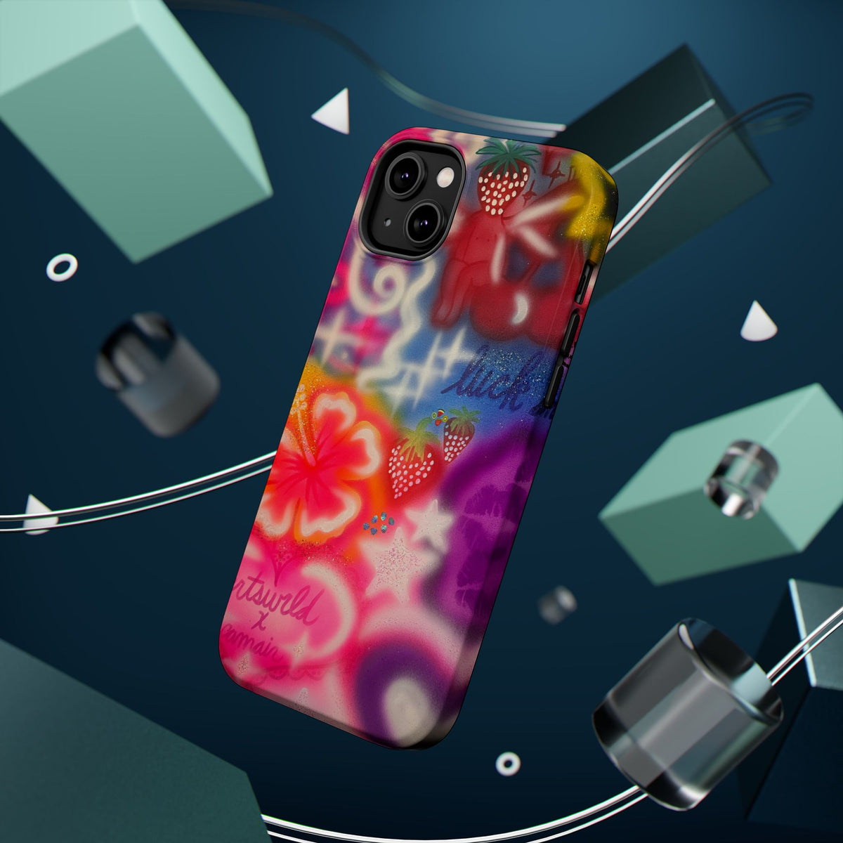 MagSafe „luck & luv“ Airbrush iPhone-Hülle