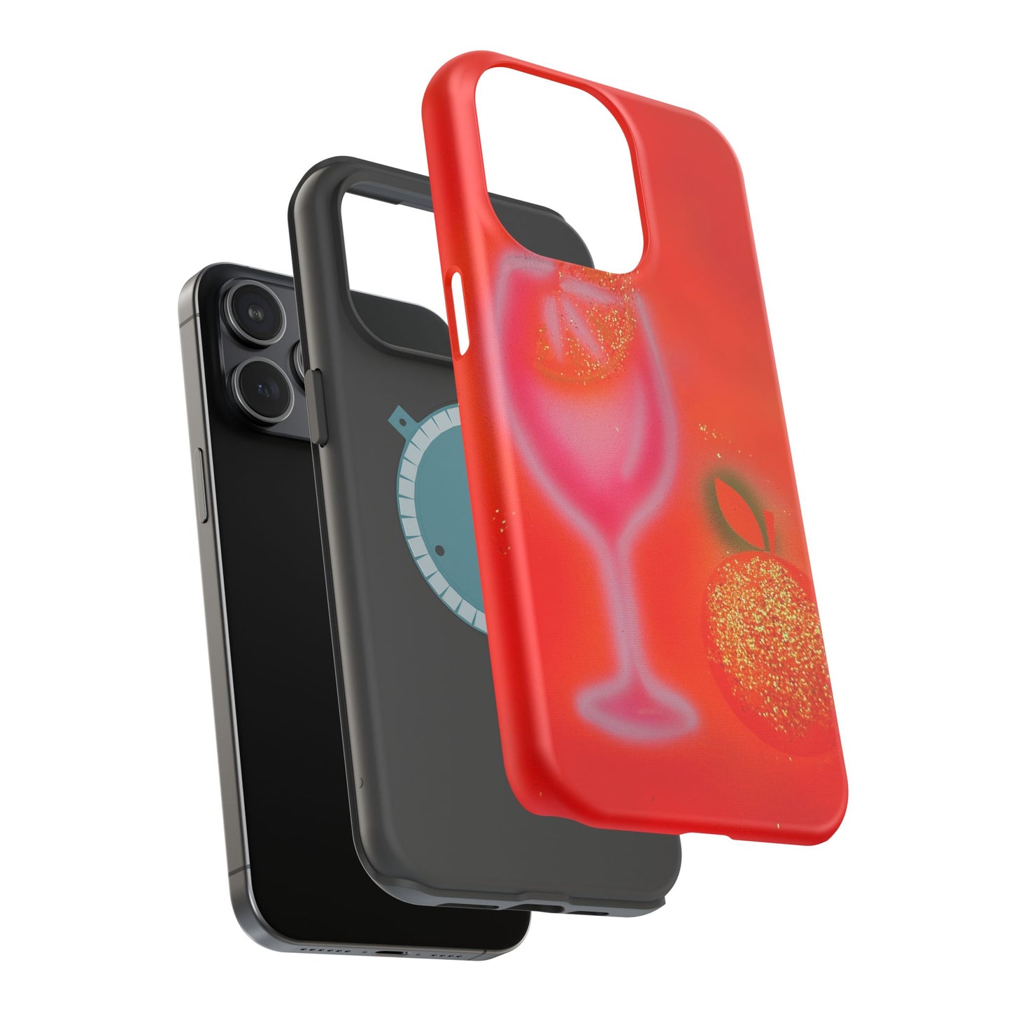 MagSafe "aperol spritz" airbrush iPhone case