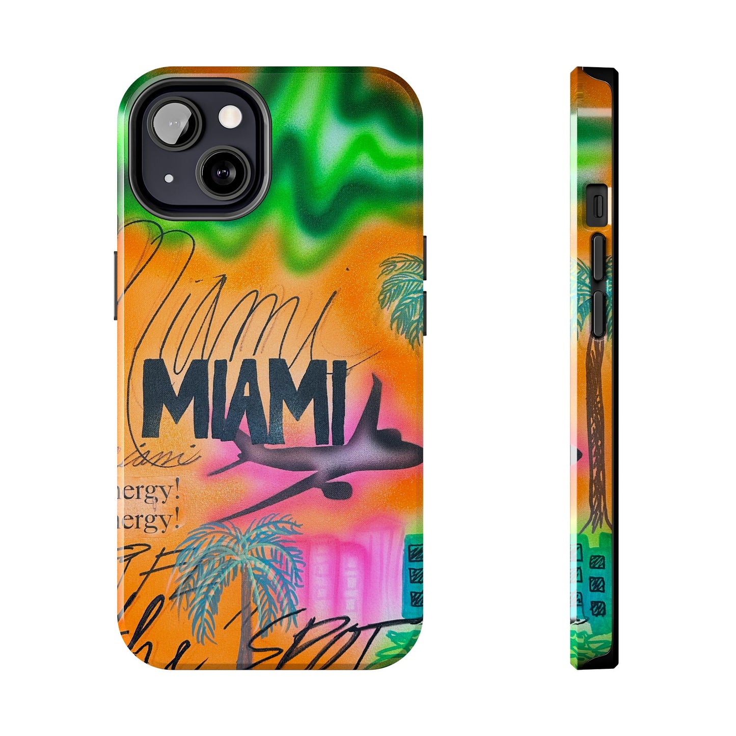 "miami, fl" airbrush iPhone case