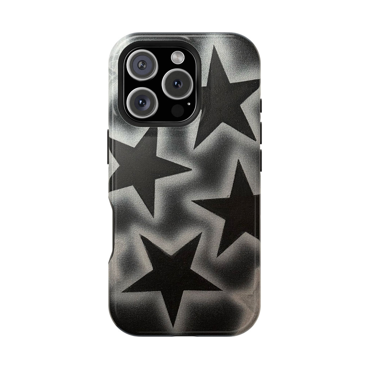 MagSafe "chrome stars" airbrush iPhone case