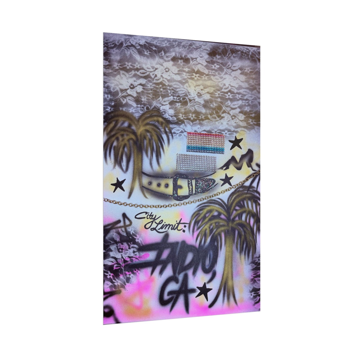 "indio, ca" airbrush rolled print