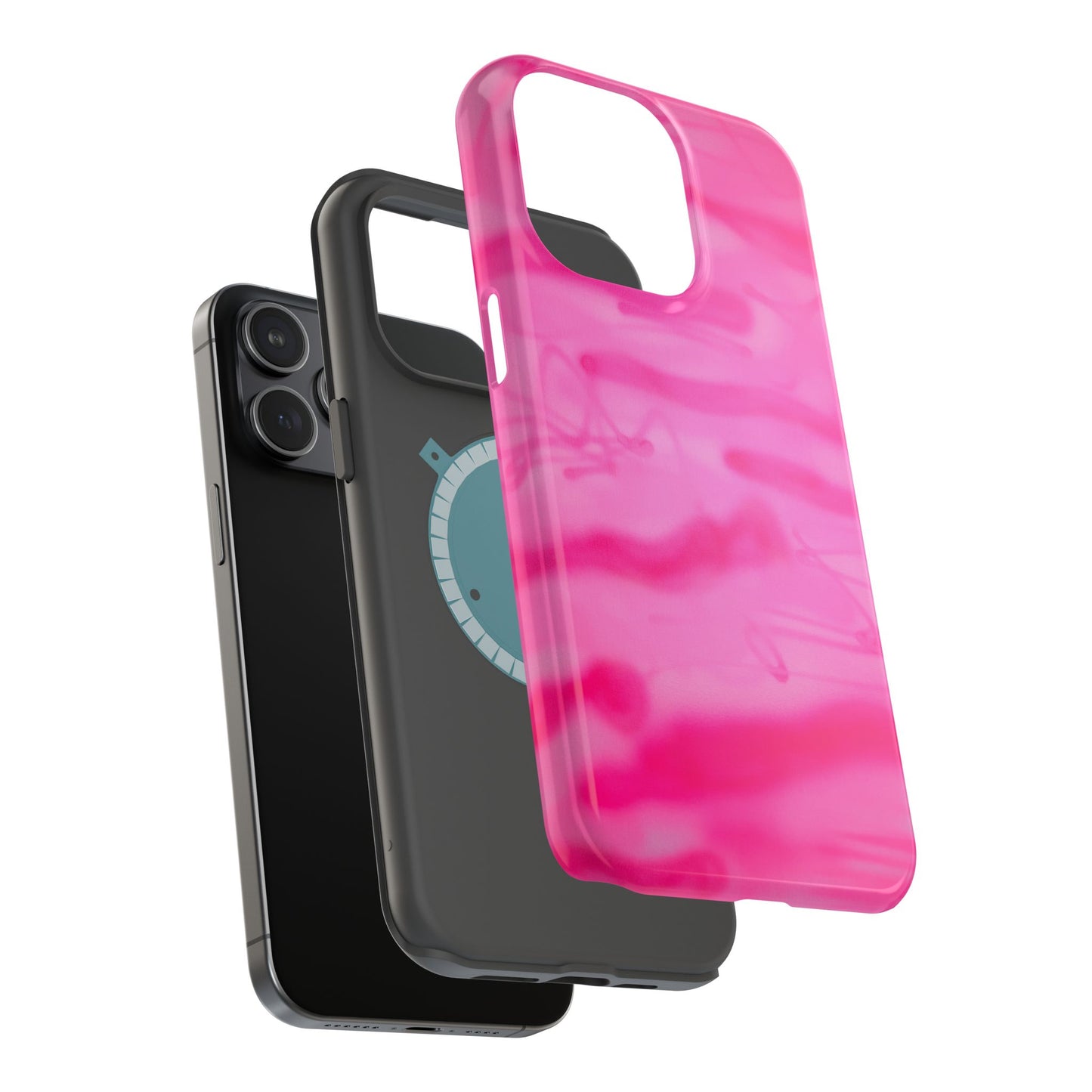 MagSafe "pink camo" airbrush iPhone case