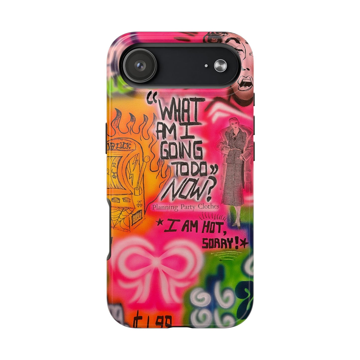 "out of luck" airbrush iPhone case