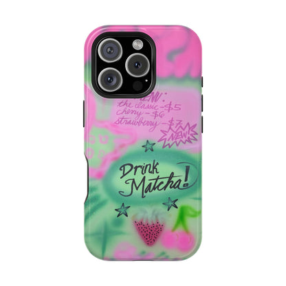MagSafe "matcha!" airbrush iPhone case