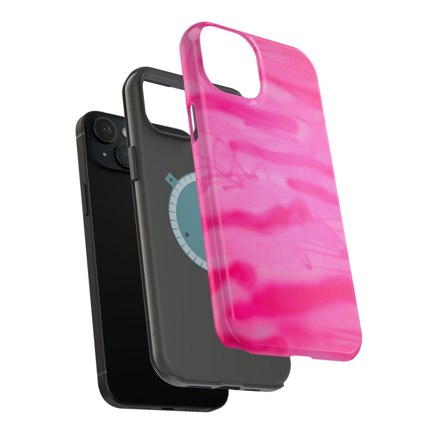MagSafe "pink camo" airbrush iPhone case