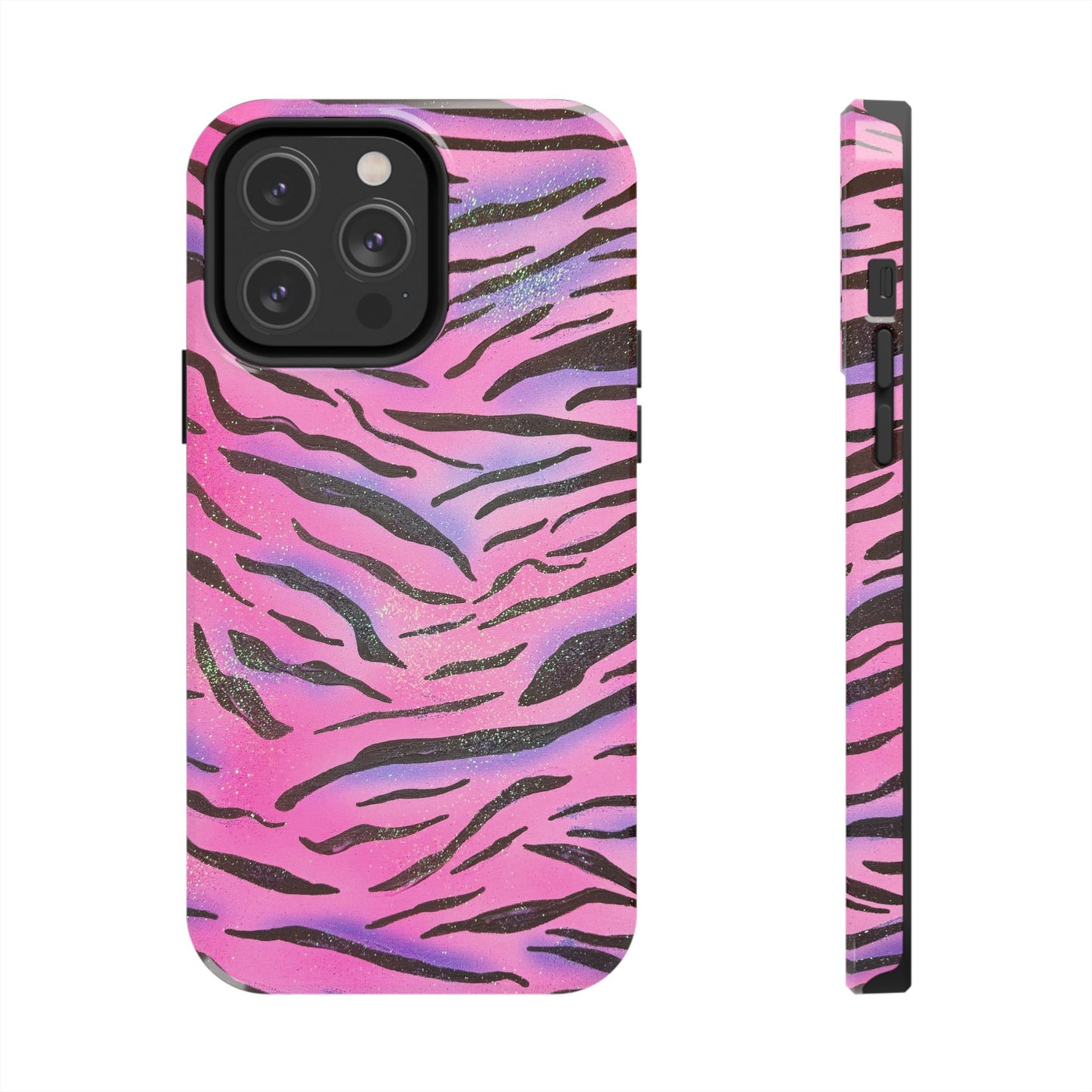 "glitter zebra" airbrush iPhone case