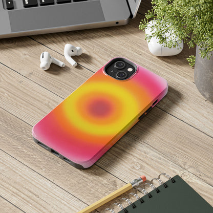 "pink lemonade aura" airbrush iPhone case