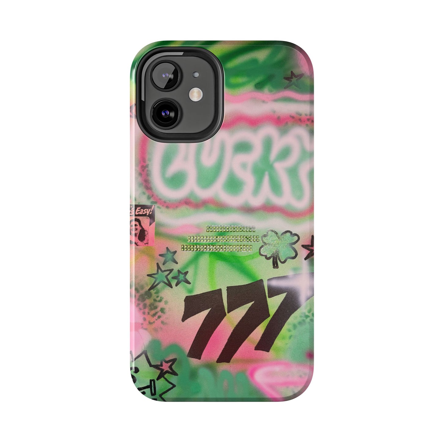 "so lucky" airbrush iPhone case