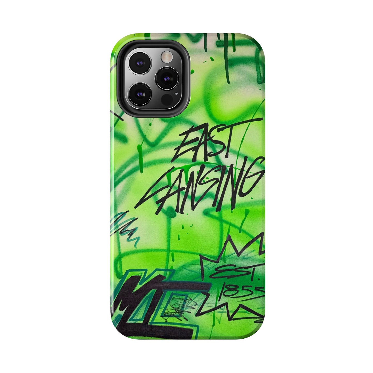 "east lansing, mi" airbrush iPhone case