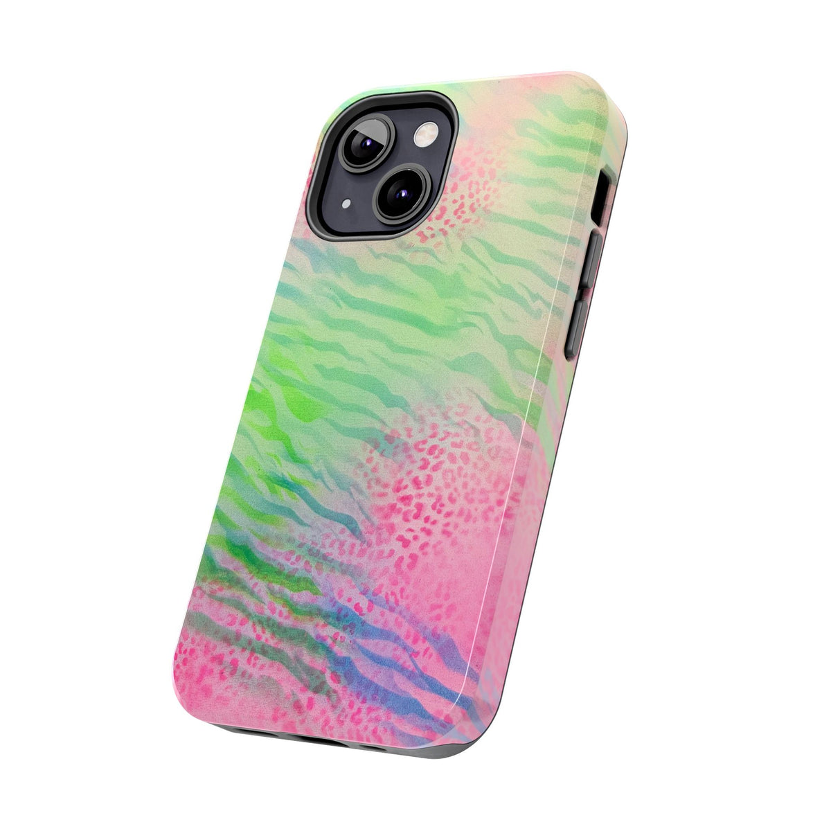 "teal cheetah" airbrush iPhone case