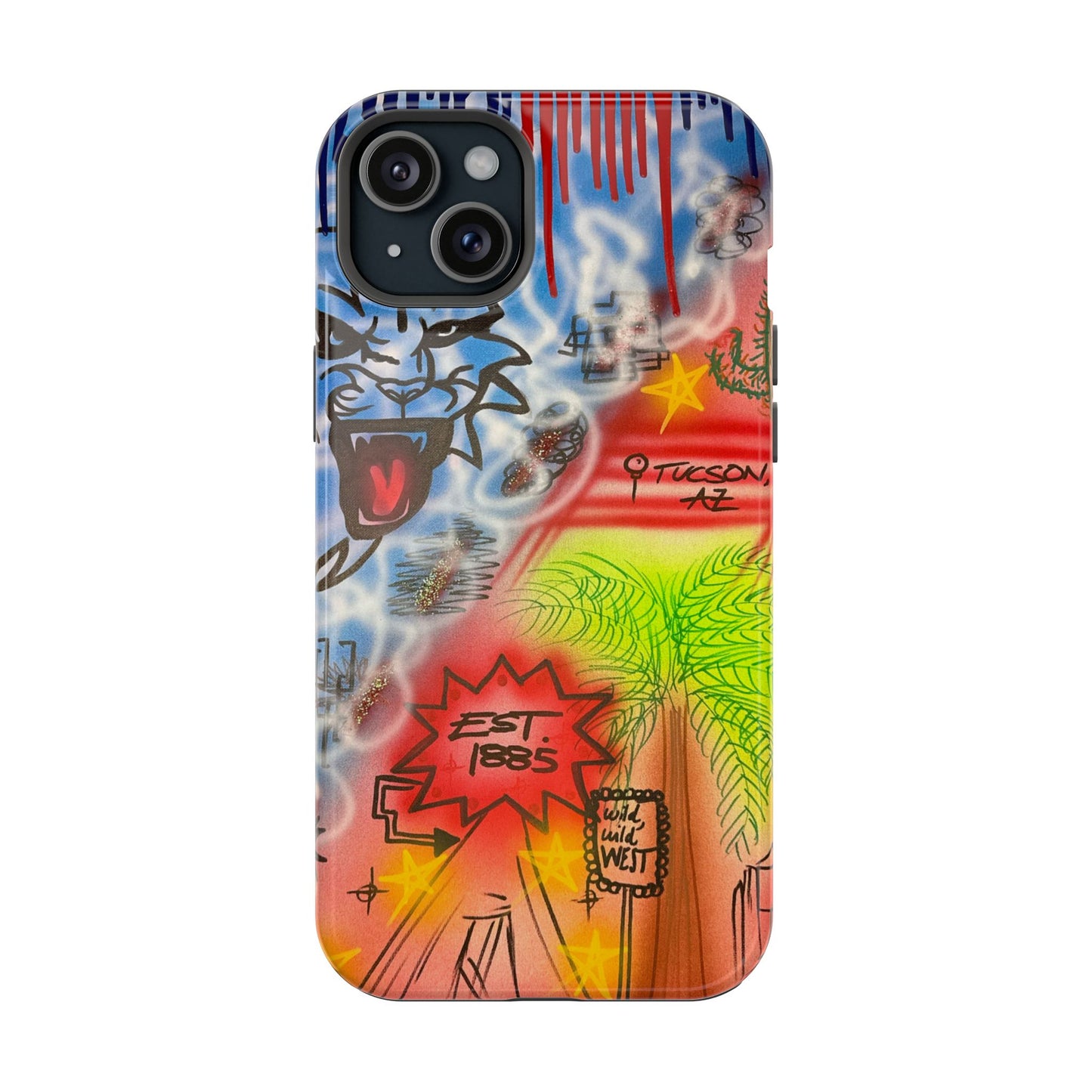 MagSafe Airbrush iPhone-Hülle „Tucson, AZ“
