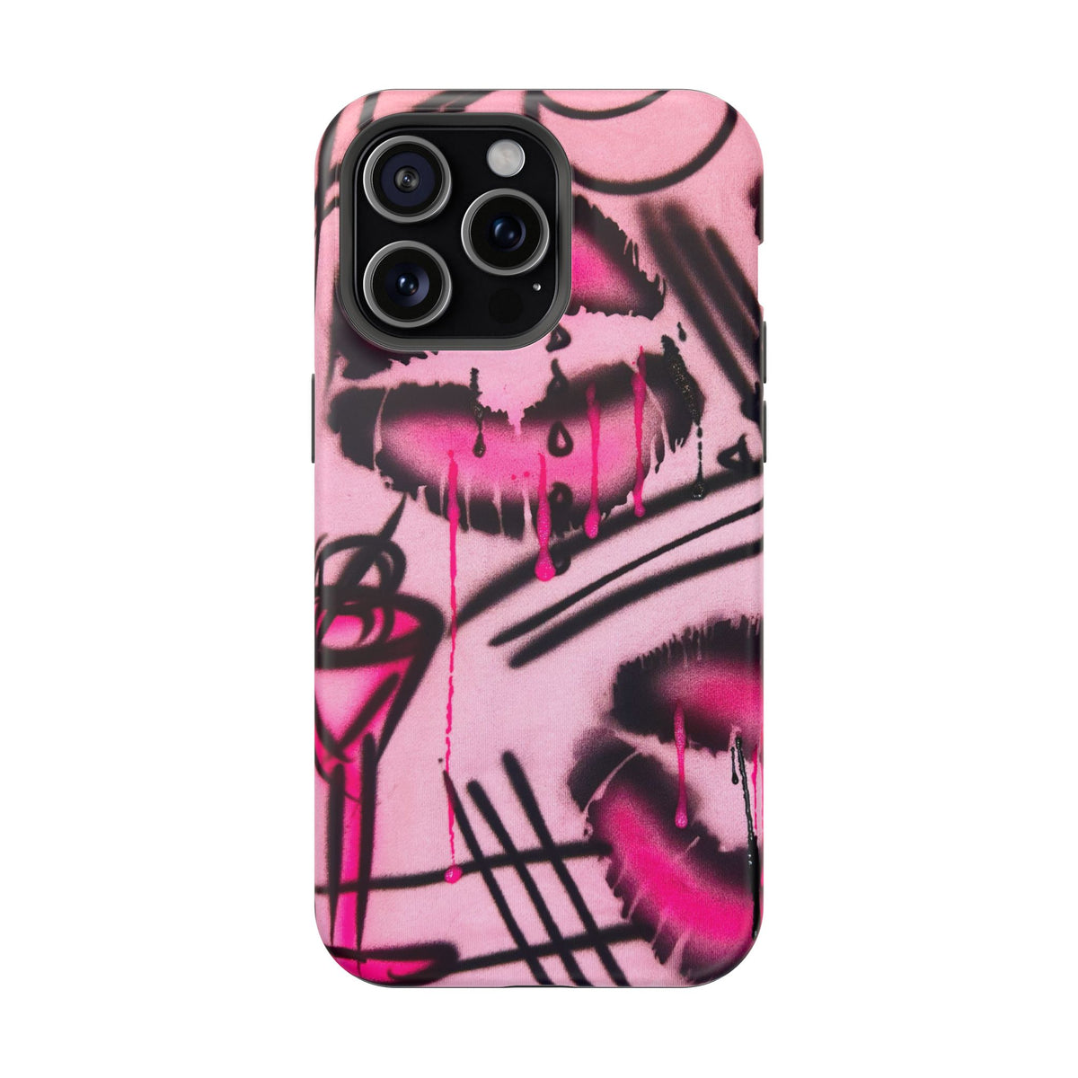 MagSafe "glossy pout" airbrush iPhone case