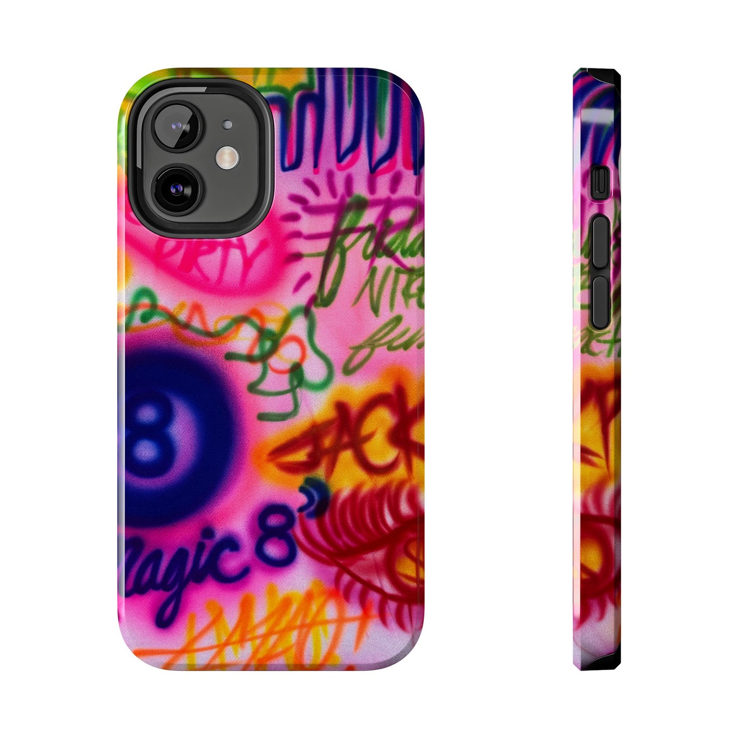 "colorful chaos" airbrush iPhone case
