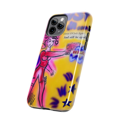 "spiraling thoughts" airbrush iPhone case