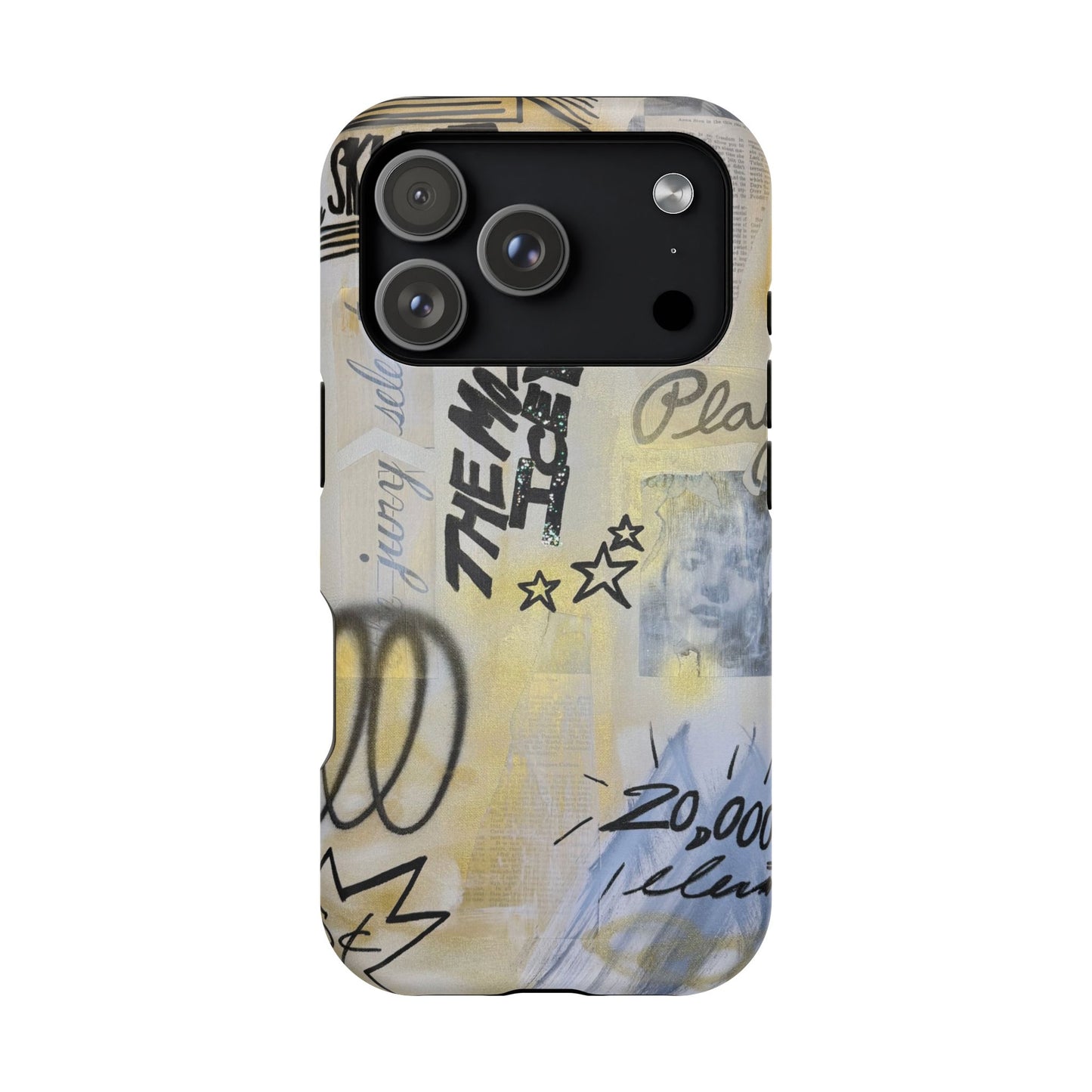 MagSafe "golden glacier" airbrush iPhone case