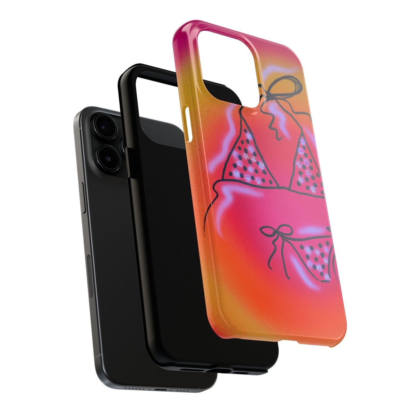 "glitter bikini" airbrush iPhone case